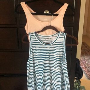 2 loft tank tops, EUC size small